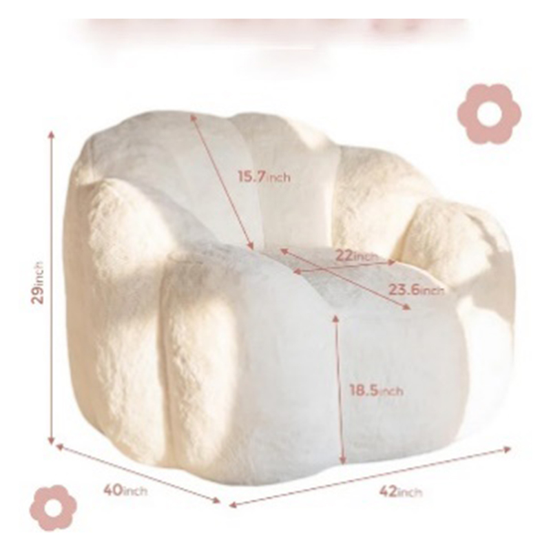 Flower Shaped Bean Bag Lazy Sofa (3)