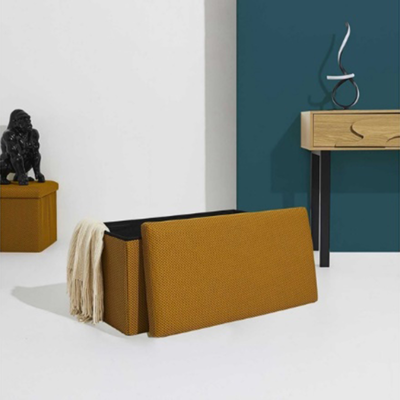 Foldable Square Storage Stool  (2)