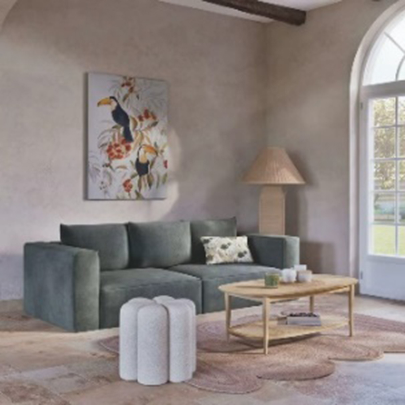 Hexagonal Petal-shaped Soft Leisure Stool (2)