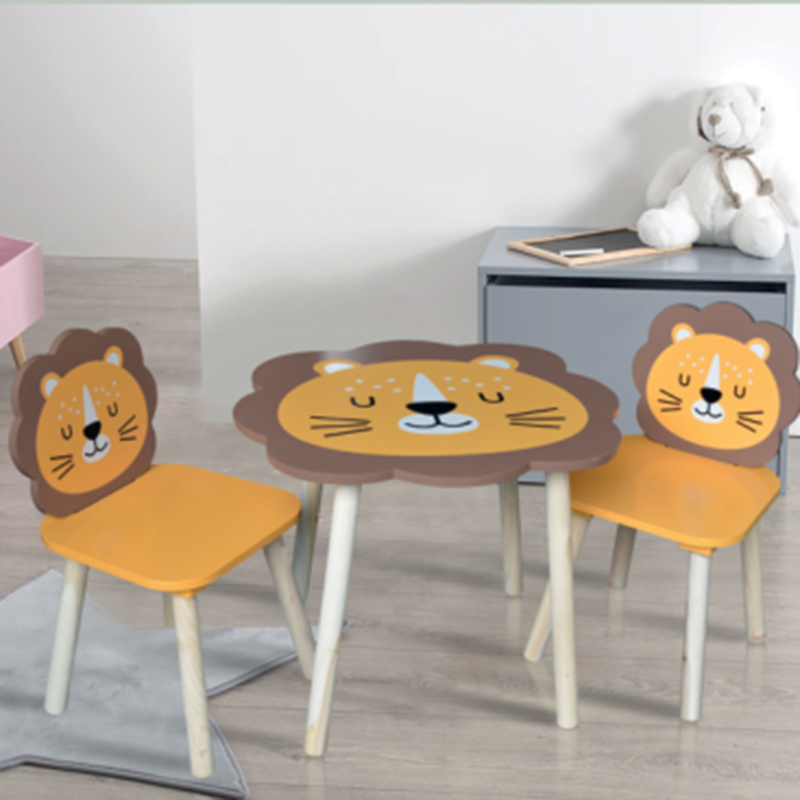 Kids Furniture Chair and Table Set Wood  (2)