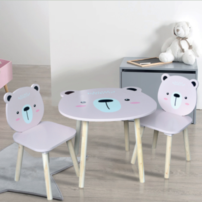 Kids Furniture Chair and Table Set Wood  (3)
