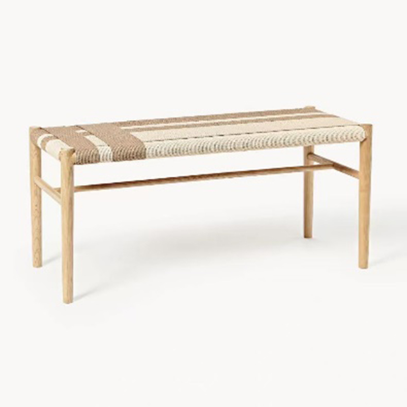 Paper Rope Woven Bench (2)