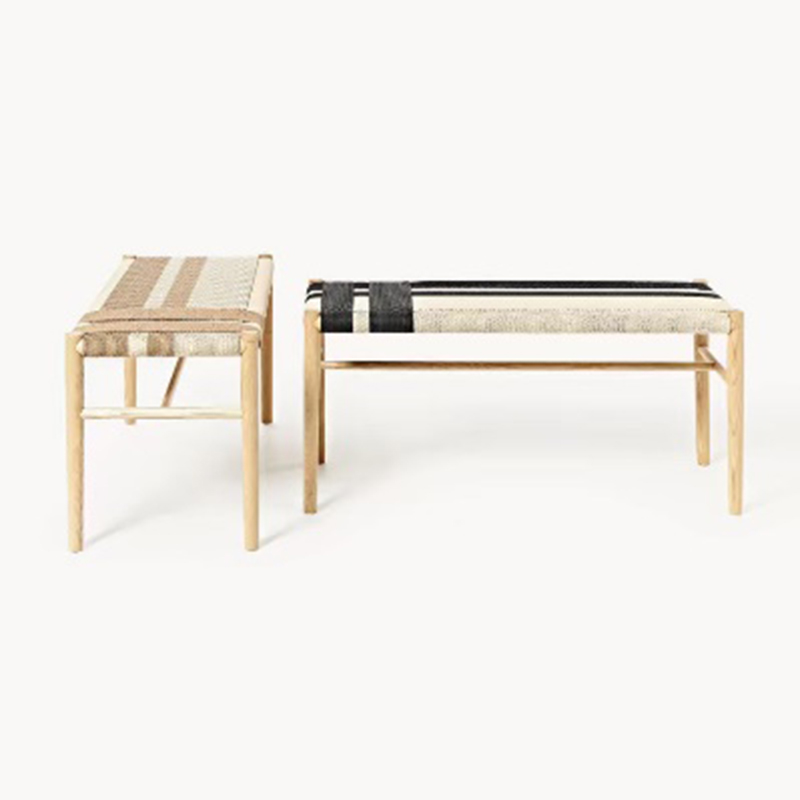 Paper Rope Woven Bench (3)