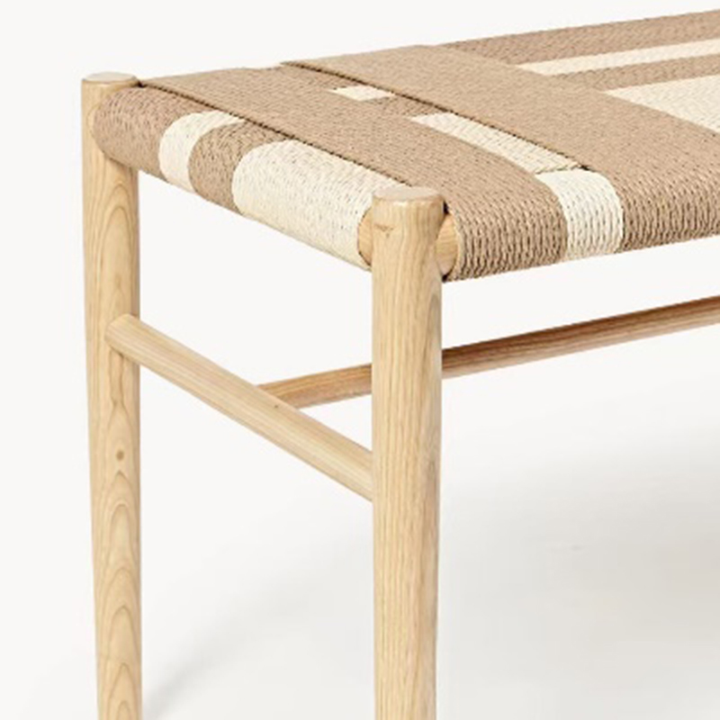 Paper Rope Woven Bench (4)