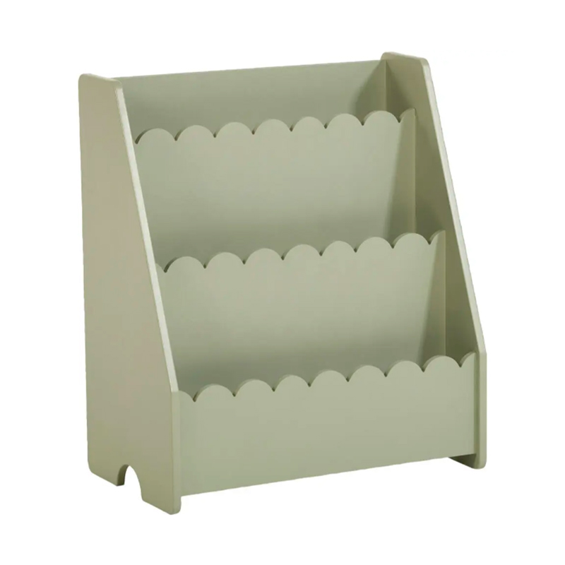 Scalloped Edge MDF Wooden Bookshelf (3)