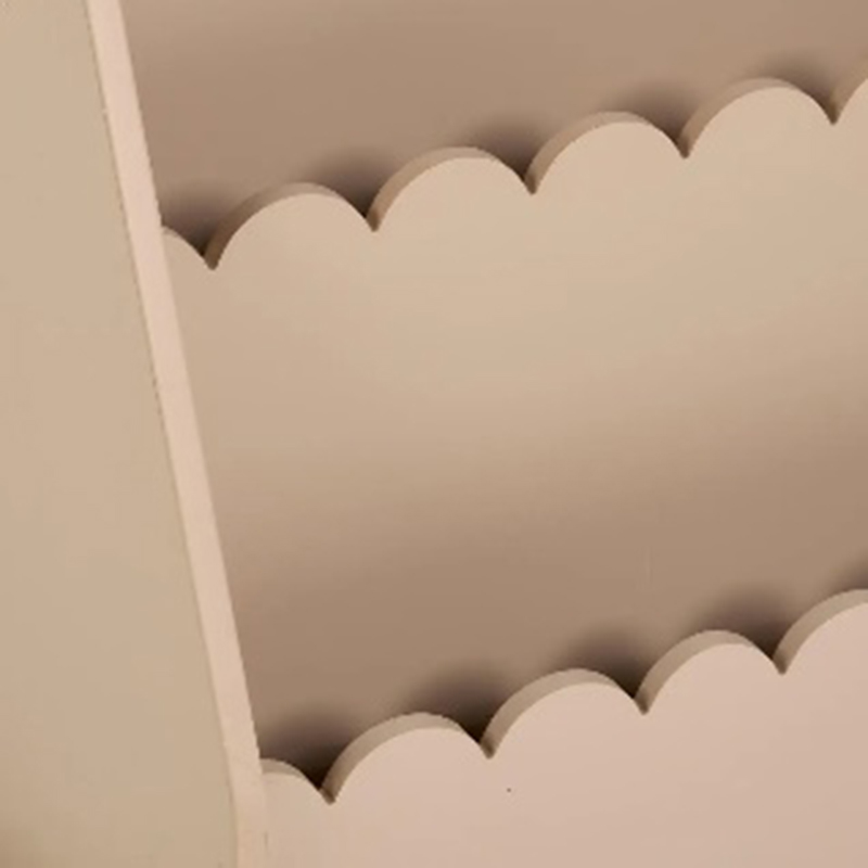 Scalloped Edge MDF Wooden Bookshelf (4)