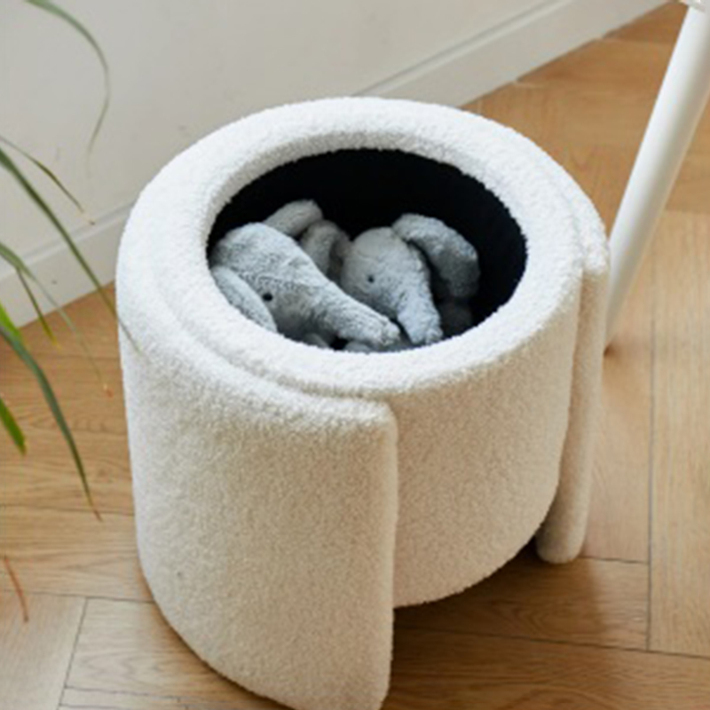 Teddy Fabric Storage StoolOttoman (3)